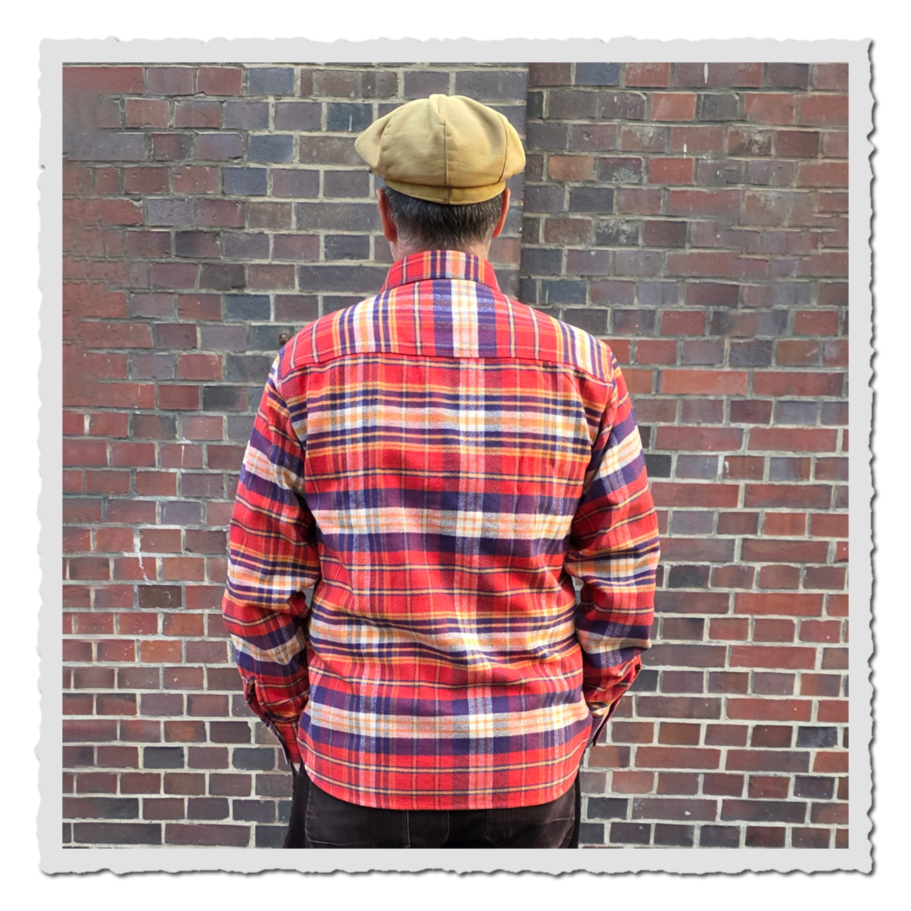 Pike Brothers 1943 CPO Shirt Barrow Red – Rückenansicht vom robustes Flanellhemd im Retro-Look